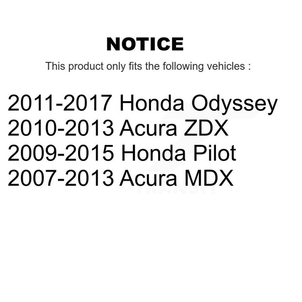 Rear Ceramic Disc Brake Pads For Honda Odyssey Pilot Acura MDX ZDX